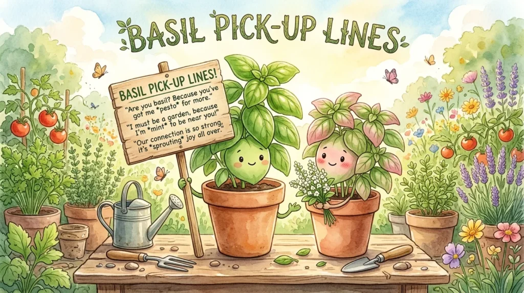 Funny Basil Pick-Up Lines