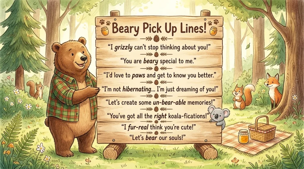 Beary Pick Up Lines