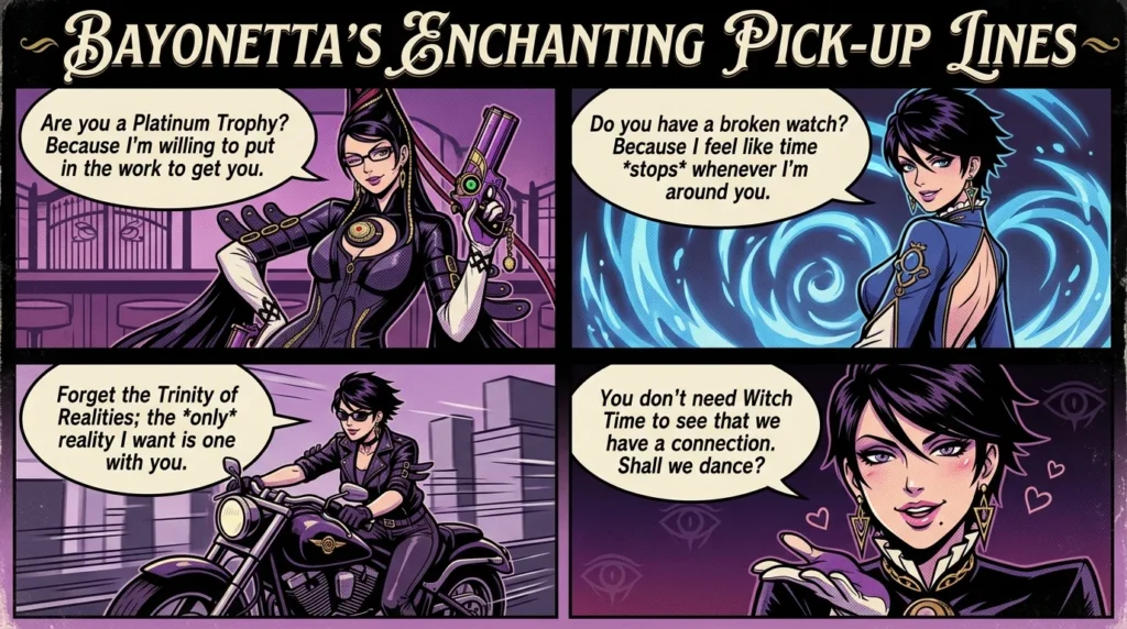 Bold Bayonetta Pick Up Lines
