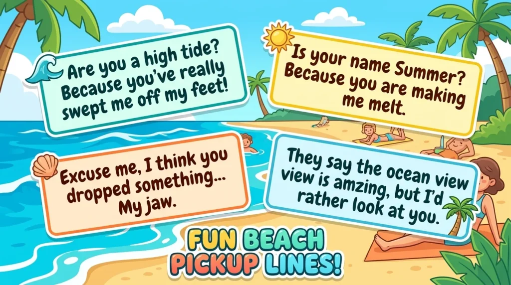 Funny Beach Pick Up Lines