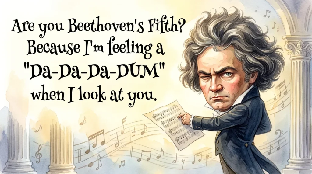 Funny Beethoven Pick Up Lines