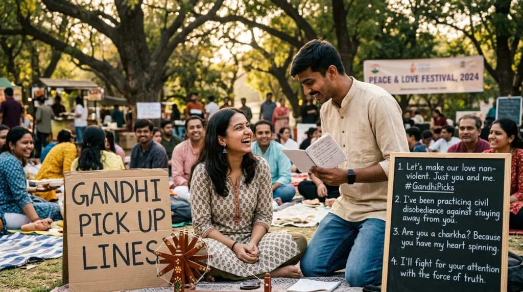 Funny Gandhi Pick Up Lines