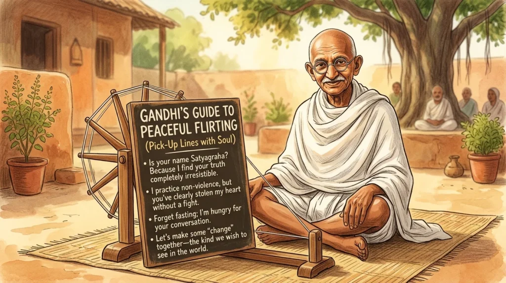 Gandhi Pick Up Lines