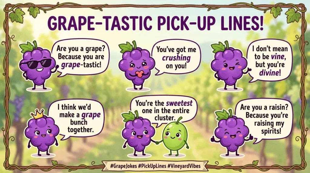 Grape-tastic Pick Up Lines