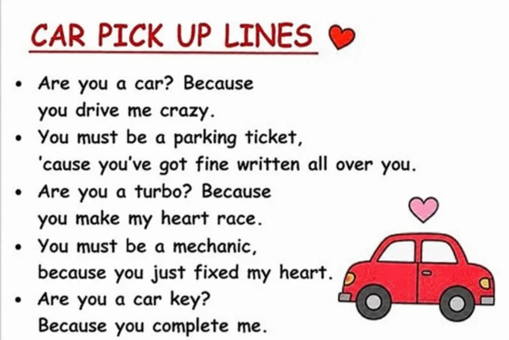 Car Pick Up Lines