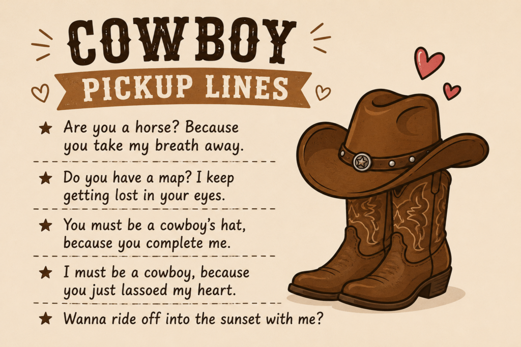 Cowboy Pick Up Lines