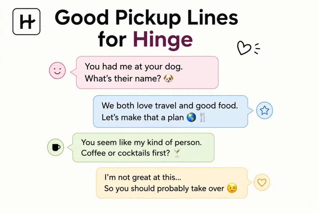 Good Pickup Lines for Hinge