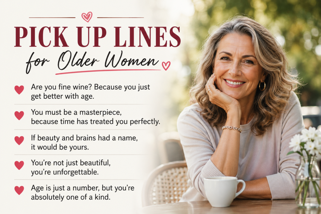 Pick Up Lines for Older Women
